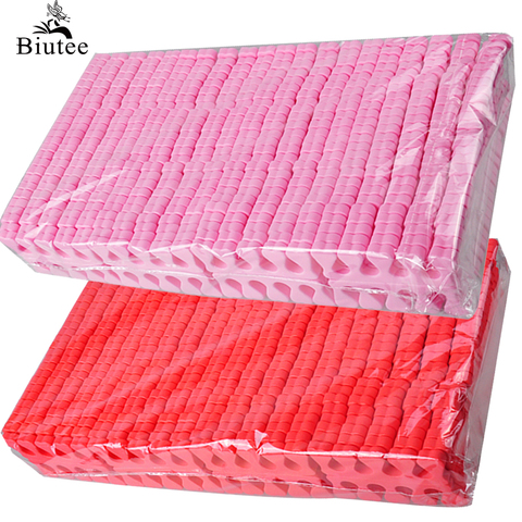 BIUTEE 400PCS/Pack Nail Art Toes Separators Sponge Soft UV Gel Tools Fingers Foots Manicure Pendicure Red Pink Green Nail Kit ► Photo 1/6