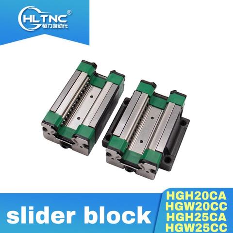 New product High quality Durable stable HGH20CA HGW20CC HGH25CA HGW25CC slider block  for linear guide HGR20/25 ► Photo 1/3