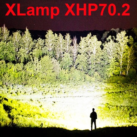 LED FLASHLIGHT  250000 LUMENS XHP70.2 MOST POWERFUL FLASHLIGHT 26650 USB TORCH XHP70 XHP50 LANTERN 18650 HUNTING LAMP HAND LIGHT ► Photo 1/6