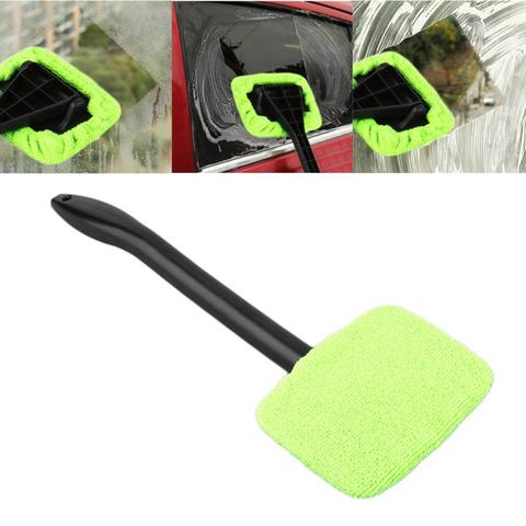 Window Windshield Cleaning Wash Tool Handheld Easy Long Handle Microfiber Car Window Cleaner Brush ► Photo 1/6