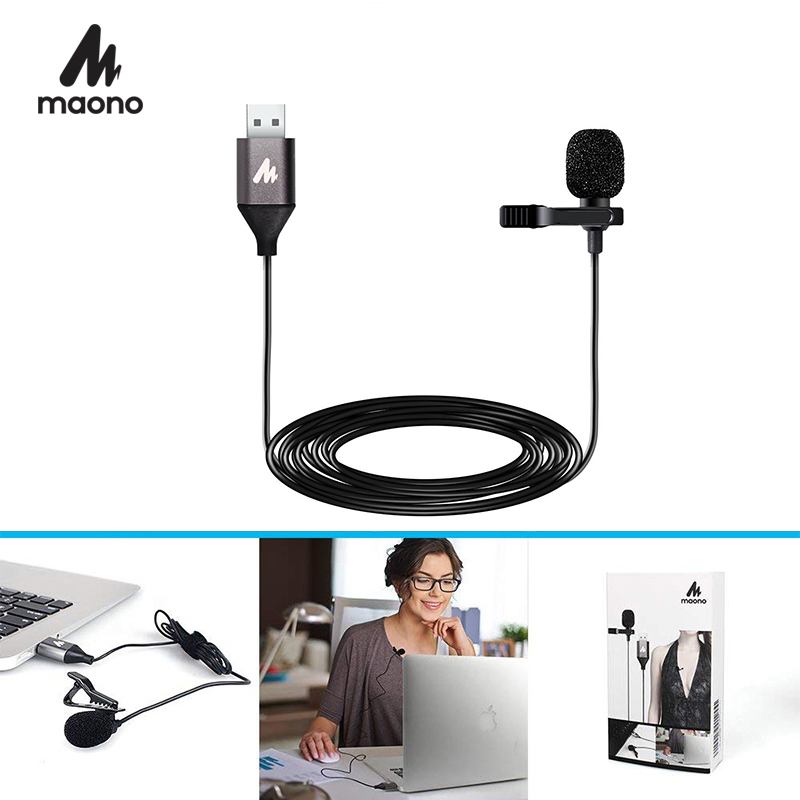 Andoer 150cm Portable Mini Clip-on Omni-Directional Stereo USB Mic  Microphone for PC Computer - AliExpress