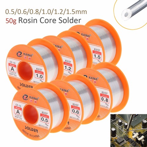 Solder Wire 0.5/0.6/0.8/1/1.2/1.5mm 63/37 Solder with Flux Tin Welding Wire Rosin Core Solder Lead Free Soldering Wires ► Photo 1/6