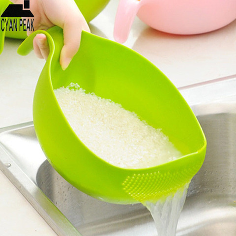 Silicone Colander Drain Basket With Handle Kitchen Retractable Colander Vegetable Washing Basket Strainer Filter Basket Tool ► Photo 1/6