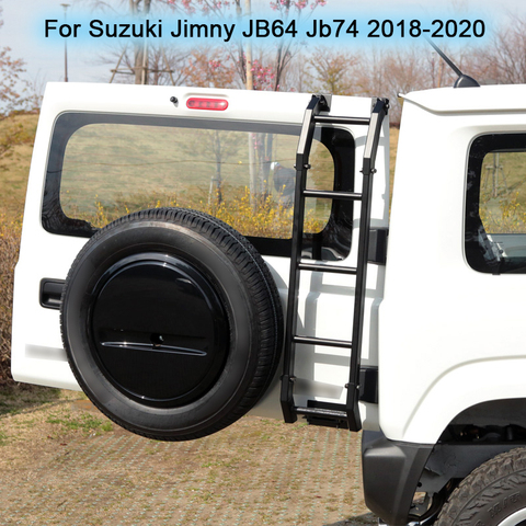 Rear Ladder For Suzuki Jimny JB64 Jb74 2022-2022 Car Rear Tail Door Laddder Tailgate Ladder Kit Metal Stairs Protective Frames ► Photo 1/6