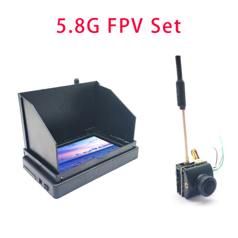 5.8G 48CH 4.3 Inch FPV Monitor 480x272 Build-in Battery Video Screen and Cmos 1200TVL 1/3