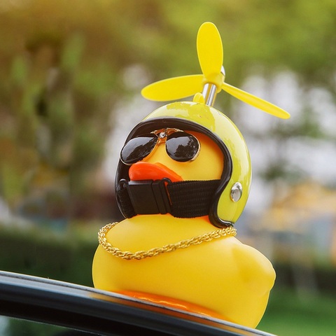 rubber duck with bike helmet