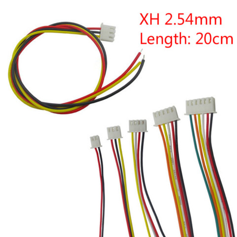 100/50/10pcs/lot 26AWG JST XH2.54 2/3/4/5/6/7/8/9/10P 12 Pin XH 2.54 Pitch 2.54mm Connector Plug With Wire Cable 20cm Length ► Photo 1/1