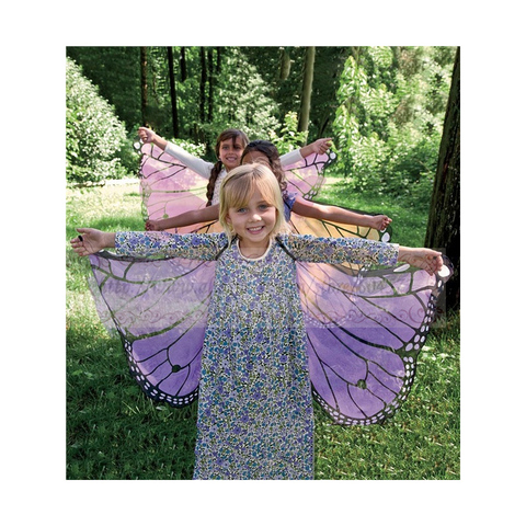 Kids Girl Princess Fairy Butterfly Wings Chiffon Blue Pink Purple ► Photo 1/6