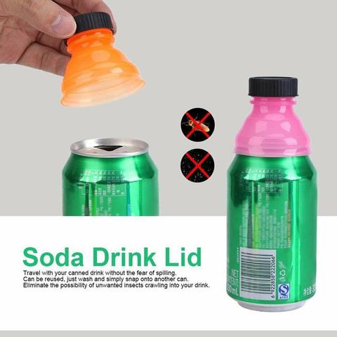 1/3/6pcs Reusable Plastic Beer Water Dispenser Lid Protector Caps Plastic Cover Waterproof Gasproof Can Cap Practical Can Seal ► Photo 1/6