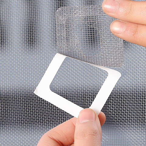 9Pcs/15pcs Adhesive Fix Net Window Home Anti Mosquito Fly Bug Insect Repair Screen Wall Patch Stickers Mesh Window Screen ► Photo 1/6