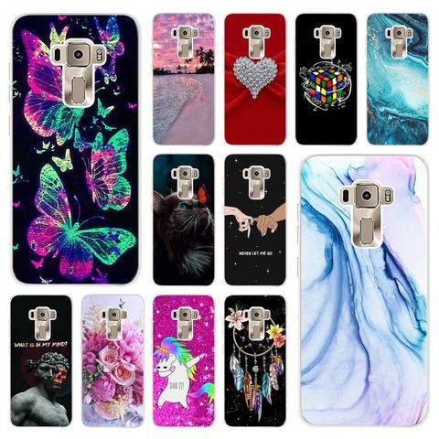 Soft TPU Case For Asus Zenfone 3 ZE520KL Z017D Cover Cute Butterfly Printed Silicone Cases For Asus ZE520KL ZE 520KL Bumper 5.2