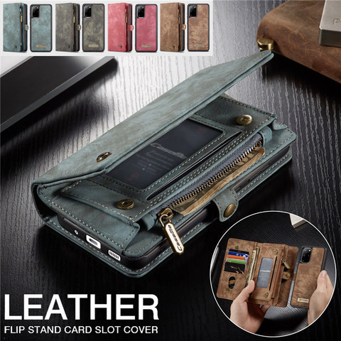 Leather Case for Samsung Galaxy S20 Ultra S10 S9 S8 Plus S7 Wallet Card Cover for Samsung Note 20 10 9 8 A50 A51 A71 A21S Cases ► Photo 1/6