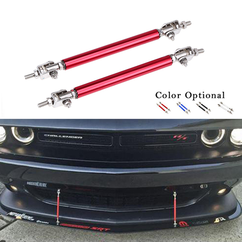 Universal Adjustable Racing Front Bumper Lip Splitter Rod Strut Tie Bar Support Kit 75mm/100mm/150mm/200mm ► Photo 1/6