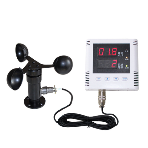 RS485 Tower Crane Wind Alarm Device Controller Wind Meter Sensor Anemometer Display Engineering ► Photo 1/3