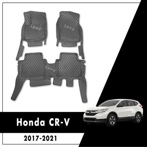 Car Floor Mats For Honda CR-V CRV RW 5th Gen 2017 2022 Car Interior Accessories Leather Rugs Dash Waterproof  Carpets ► Photo 1/6