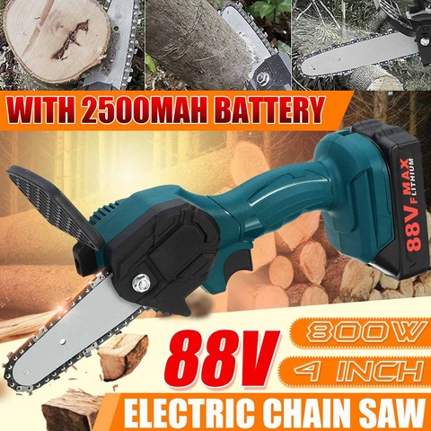 88V 800W Electric Chain Saw Lithium Battery Mini Pruning One-handed Garden Tool With Chain Saws Rechargeable Woodworking Tool ► Photo 1/6