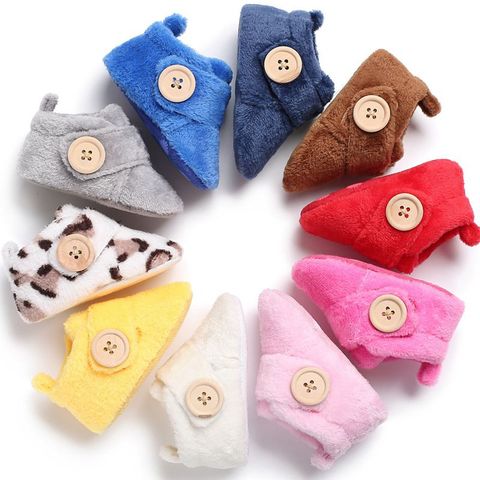 Newborn Baby Shoes Boy Girl Solid Toddler First Walkers Booties Cotton Comfort Soft Anti-slip Warm Infant Crib Shoes ► Photo 1/6
