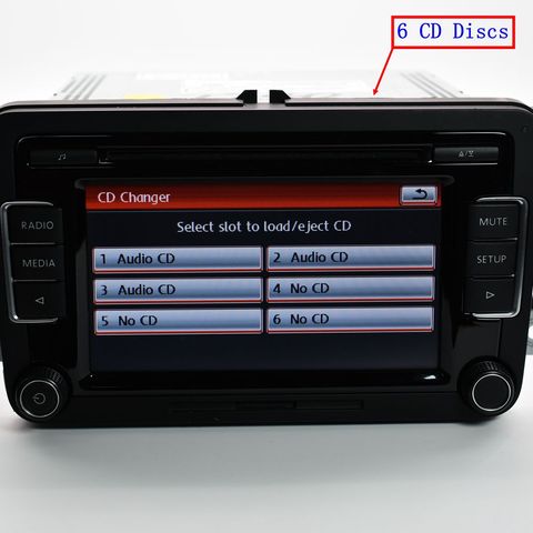 Original Auto Radio RCD510 CD USB AUX RVC Rear View Camera For Golf 5 6 MK5 MK6  CC Passat Tiguan 3AD035190A  56D035190A ► Photo 1/6