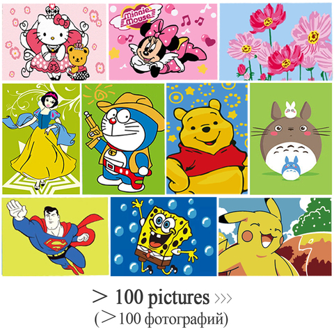 Gatyztory Frameless Cartoon Animals Diy Painting By Numbers Kids Image  Acrylic Paint By Numbers Unique Gift For Child Artwork - Paint By Number  Package - AliExpress