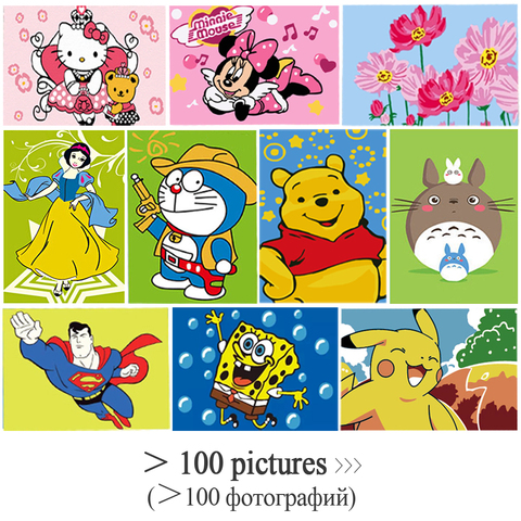 DIY Small Frameless Picture Painting By Numbers Bear Cartoon Children Home  Decor Canvas Oil Painitngs Kids Bed Room Wall Gifts - Price history &  Review, AliExpress Seller - NoveltyLife Store