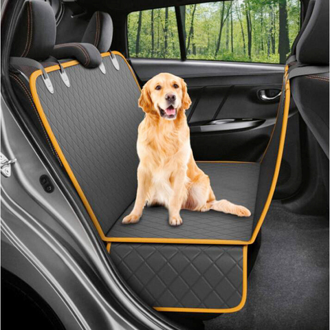 NEW Dog Car Seat Cover 100% Waterproof Pet Dog Travel Mat Mesh Dog Carrier Car Hammock Cushion Protector ► Photo 1/6