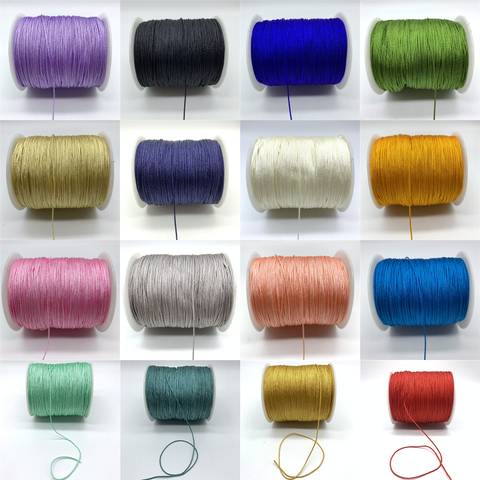 10yards 1mm Nylon Cord Thread Chinese Knot Macrame Cord Bracelet Braided String DIY Tassels Beading For Shamballa Rope ► Photo 1/1
