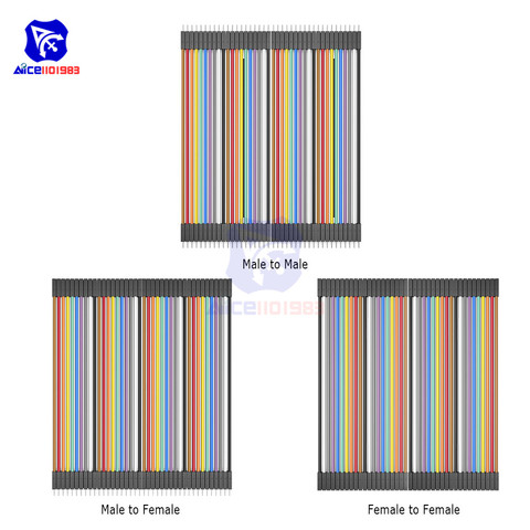 diymore Jumper Wire Dupont Cable 10cm Male to Female/Male to Male/Female to Female Jumper Line ► Photo 1/6