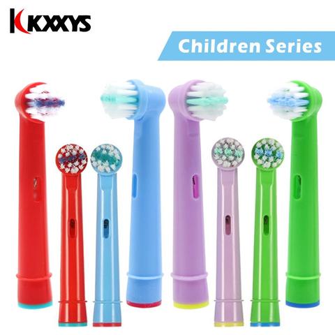 4/6pcs Replacement Kids Children Tooth Brush Heads For Oral B EB-10A Electric Toothbrush Fit Advance Power/Pro Health/Triumph ► Photo 1/6