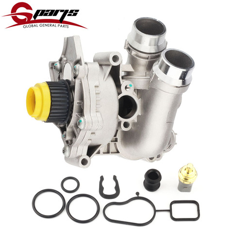 G-Parts 06H121026BA 06H121026DD Aluminum Thermostat Engine Water Pump Repair For Audi A3 A4 Q5 TT VW CC Tiguan Jetta Golf GTI ► Photo 1/6