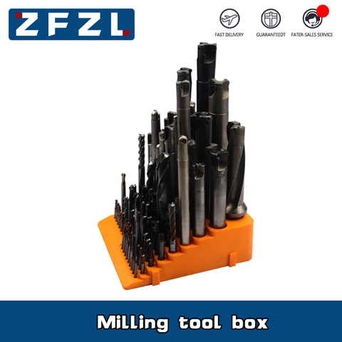 New 84 hole milling cutter storage box CNC machining center hard plastic box milling cutter arrangement and centralization frame ► Photo 1/3