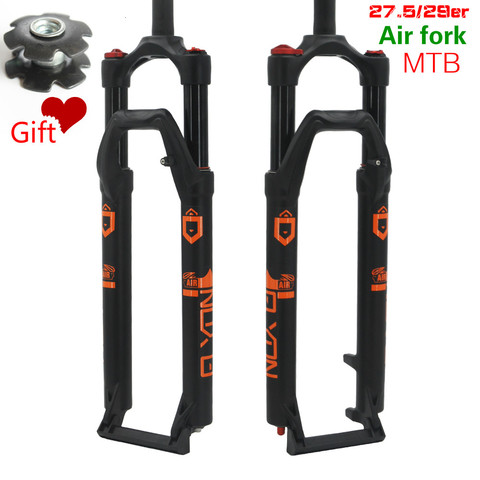 ELYON Mountain Bike Bicycle Fork 120mm Stroke 27.5/29 Inch Suspension Front Fork Air Resilience Oil Damping Lock For Over SR ► Photo 1/5