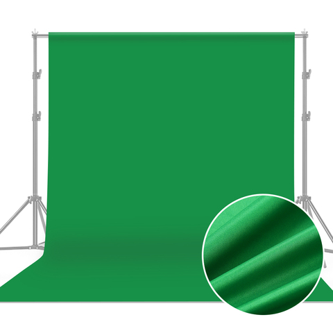 3*3m/ 2*3m/1.8*2.7m Green Screen Backdrop Studio Photography Background Washable Polyester-Cotton Fabric for Portrait Shooting ► Photo 1/6