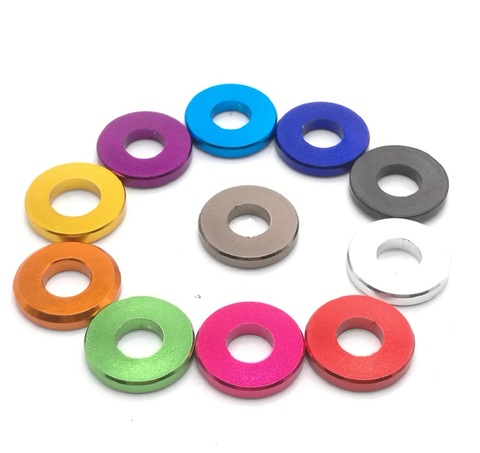 5-20pcs/lot  M3 M4 M5 M6 M8 Corlorful Aluminum Flat Gasket washer for RC part ► Photo 1/2