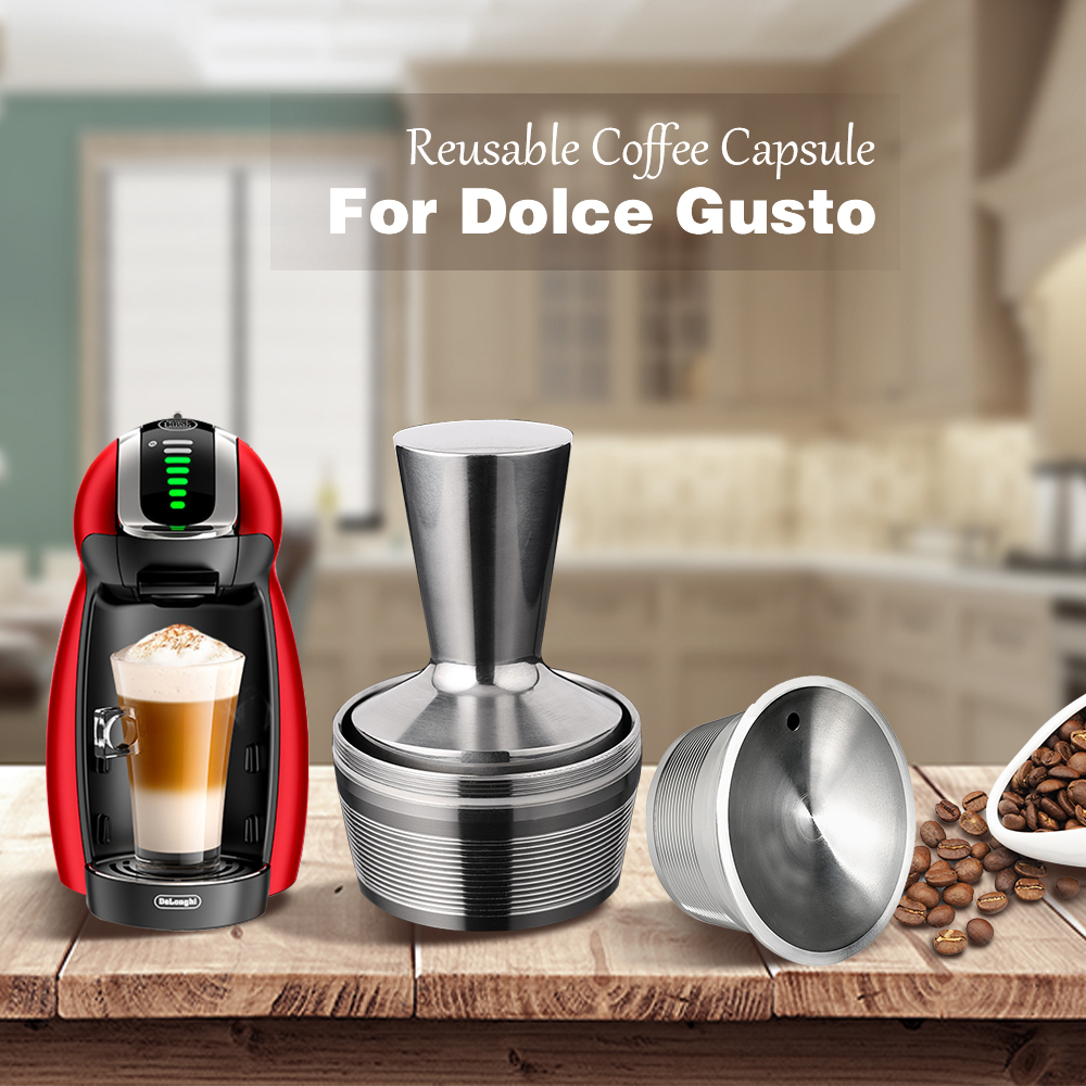 censuur buffet Zuiver 3 Pods 1 Tamper Dolce Gusto Reusable Capsule Recargable Nescafe Capsulas  Metal Dolce Gusto Filter Caps Dolce Gusto Reutilizables - Price history &  Review | AliExpress Seller - Seeme Dropshipping Store | Alitools.io