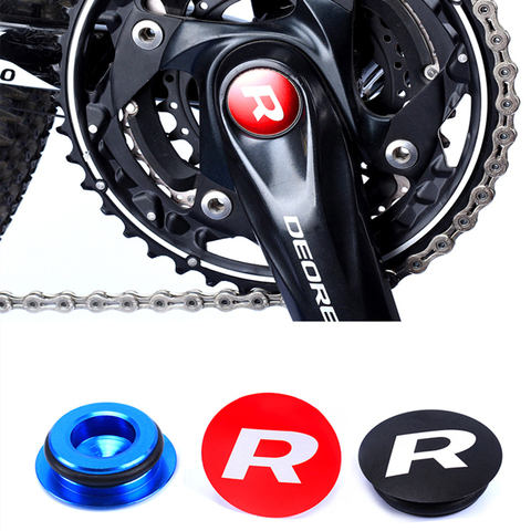 RISK Aluminium Mountain Bicycle Crank Cap With Waterproof Washer Road Bike Crank Arm Set Cap Bottom Bracket Fixing Screw Cover ► Photo 1/6