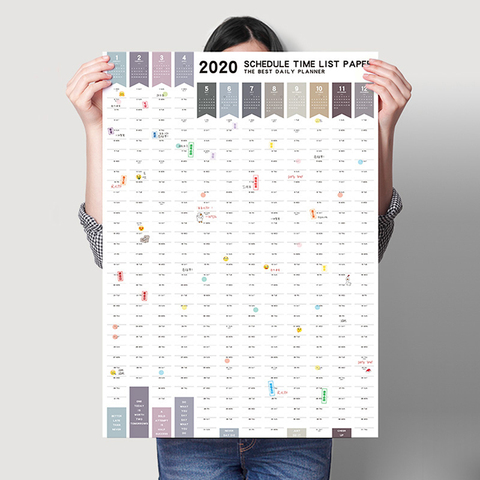 Details about   2021 Block Year Planner Daily Plan Paper Wall Calendar for Office School Home