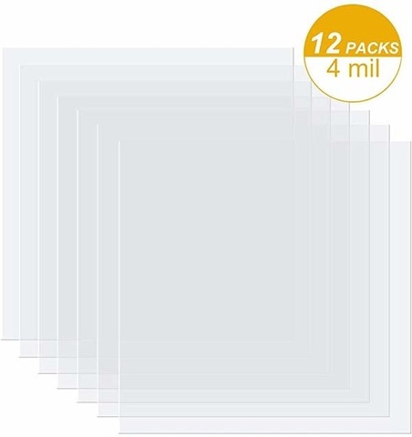 12 Pieces 4 mil Blank Stencil Material Mylar Template Sheets for Stencils(Size:12 x 12 inches) ► Photo 1/6