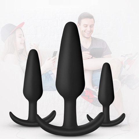 small silicone anal plug sets butt plugs anal dildo sex toys for men/woman beginner erotic intimate adult sex plug anus trainner ► Photo 1/6