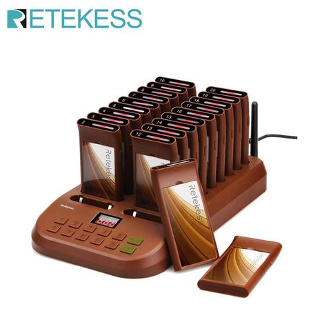 Retekess T116 Restaurant Pager With 20 Pager Receivers Max 998Pcs For Coffee Shop Clinic Restaurant Wireless Paging System ► Photo 1/6