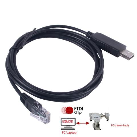 FTDI USB to RJ45 Skywatcher Telescopes Goto Control EQMOD ASCOM Cable for HEQ5pro AZEQ5 AZEQ6 EQ6-R ► Photo 1/6