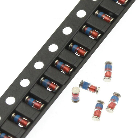 100PCS ZMM 3V 3V3 3V9 4V7 5V1 7V5 8V2 10V 12V 15V 16V 18V 20V 24V LL34 SMD Zener diode package 1/2W 0.5w Chip Zener diode ► Photo 1/3