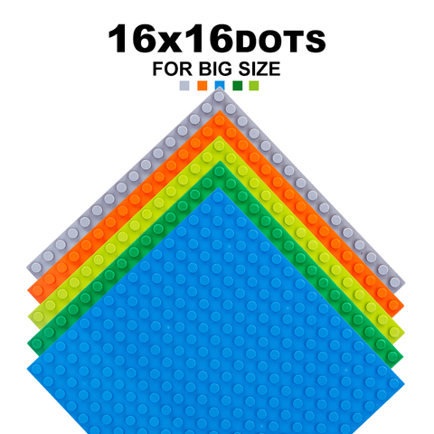 16x16 Dots For Duploes Big Bricks Base Plate 25*25cm Baseplate Big Size Building Blocks DIY Toys For Children ► Photo 1/5