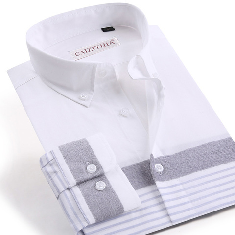 Men's Non Iron Plaid Checkered Striped Shirt Long Sleeve Standard-fit Button-up Casual Cotton Gingham Easy-care Shirts ► Photo 1/6