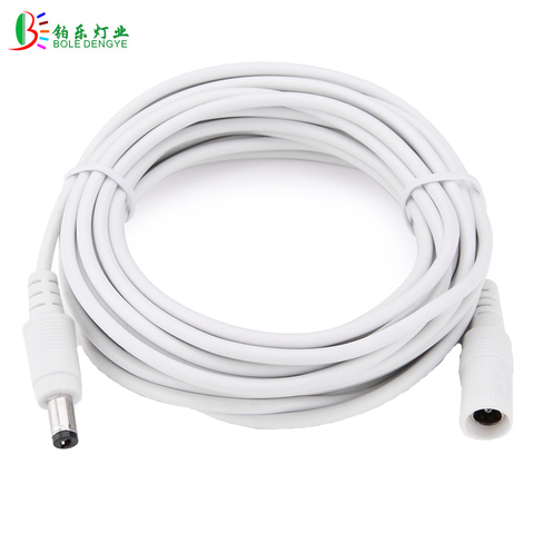 DC Cable Extension 1m 2m 3m 5m 10m 20m Compatible with 12V DC Adapter Cord for CCTV Security Camera IP Camera Standalone DVR ► Photo 1/6