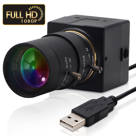Full hd 1080P USB Webcam 5-50mm Varifocal CMOS OV2710 30fps/60fps/120fps Industrial usb camera UVC for PC Computer Laptop ► Photo 1/6