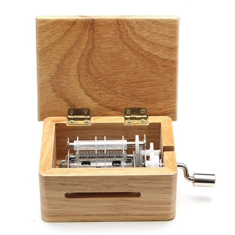 15 Tone Hand Music Box With 10 Paper Tape Puncher Wooden Box And Music Sports Box Paper With Gift Hand Shake Music Box Gift ► Photo 1/6