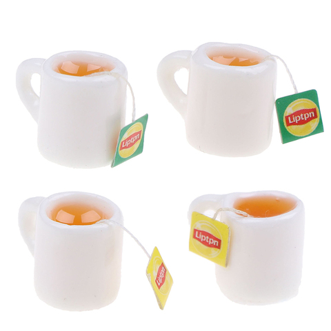 Dollhouse Miniatures Ceramic Coffee Tea Cup Set White Beverage Supply Decor Lot