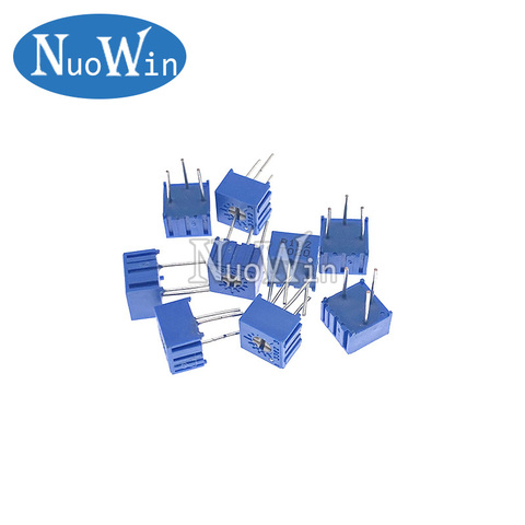 10pcs 3362P 101 201 501 102 202 502 103 203 503 104 204 504 105 Trimpo Trimmer Potentiometer 3362 500R 1K 2K 5K 10K 20K 50K 100K ► Photo 1/1