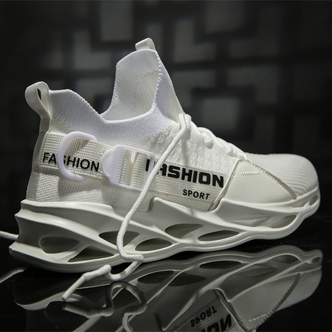 Air Mesh Men Sneakers 2022 New Blade Sole Fashion Shoes Buckle Breathable Sports Sneakers Summer Lightweight Walking Shoes ► Photo 1/6