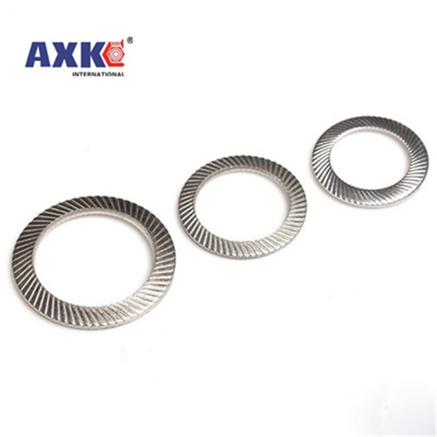 M2.5 M3 M4 M5 M6 M8 M10 M12 M14 M16 DIN9250 A2-70 304 Stainless Steel Disc Spring Serrated Lock Washer Knurled Elastic Gasket ► Photo 1/6